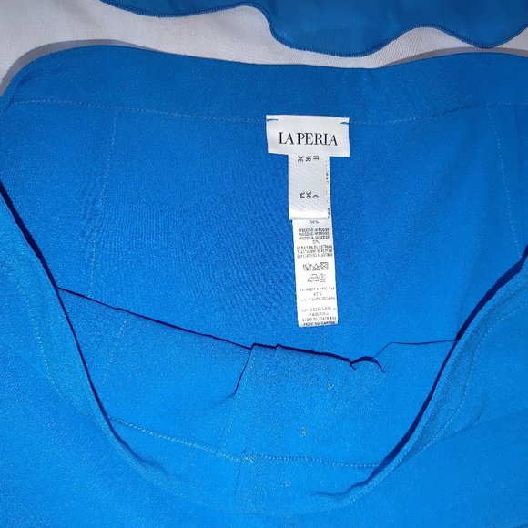 NEW La Perla Desert Rose Blue Organza Pyjama Top & Bottom With Lace & Embroidery - Picture 6 of 16